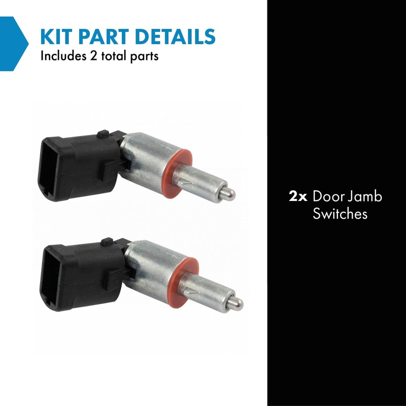 TRQ Door Dome Light Jamb Switch Pair Set Compatible with