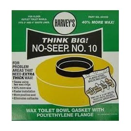 NoSeep 10 Toilet Gasket Wax Ring with Boltss