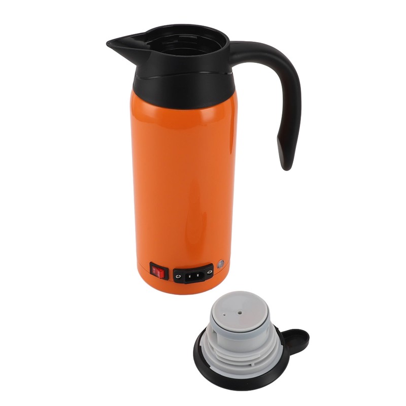Electric Car Kettle Fast Boiling 12V 24V Dual Voltage 800ml