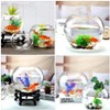 GANAZONO Glass Bowl and Vase - Clear Terrarium Globe for