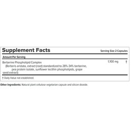 ANDREW LESSMAN Berberine Phospholipid Complex 120 Capsules - Barberry Root Extract. Small Easy to Swallow Capsules