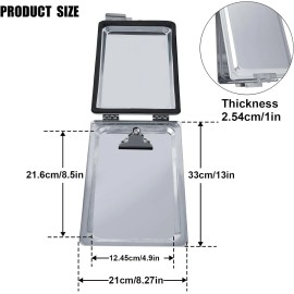 Cabtherlyn Truck and Trailer Aluminum Manifest Holder Waterproof Box Document Holder Kit