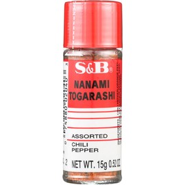 [ 5 Packs ] S&B Nanami ( shichimi ) Togarashi Assorted Chili Pepper 0.52 Oz