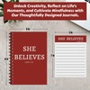 HipHopIsms She Believes Journal, Spiral Notebook for Daily Journaling, Travel,