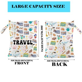 PXTIDY Travel Gifts for Women Waterproof Wet Dry Bag Travel Storage Bag Flight Vacation Gifts Summer Vacation Zipper Bag Traveler Gifts
