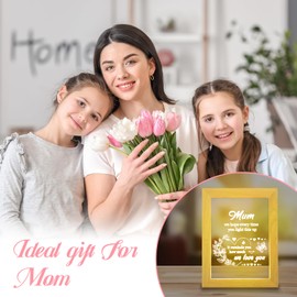 Sunwuun Mothers Day Gifts for Mum, Mother's Day Gift Mothers Day Presents Mum Gifts for Women, LED Acrylic Night Light Christmas Gifts Mum Birthday Gifts for Mum