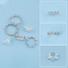 beinkmake 45Pcs Mini Crystal Ball Stand Metal Sphere Holder 13/17/20mm