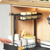 Under Sink Organizer,Pull-out Bathroom Sink Organizer 2-ply Under Kitchen Sink