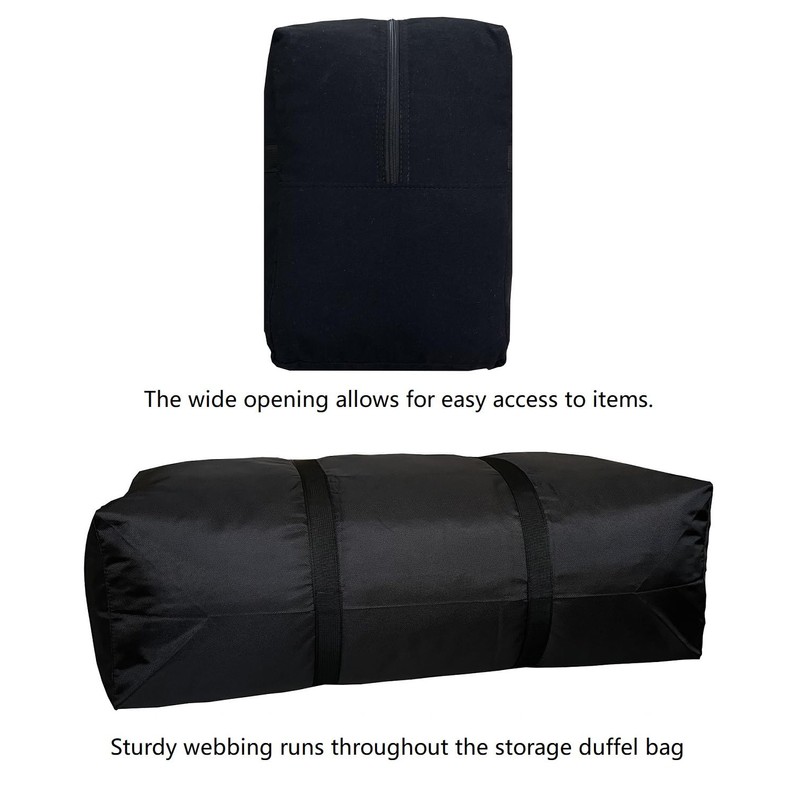 YiKitHom Extra Large Storage Duffle Bag for Travel, Black Oversized