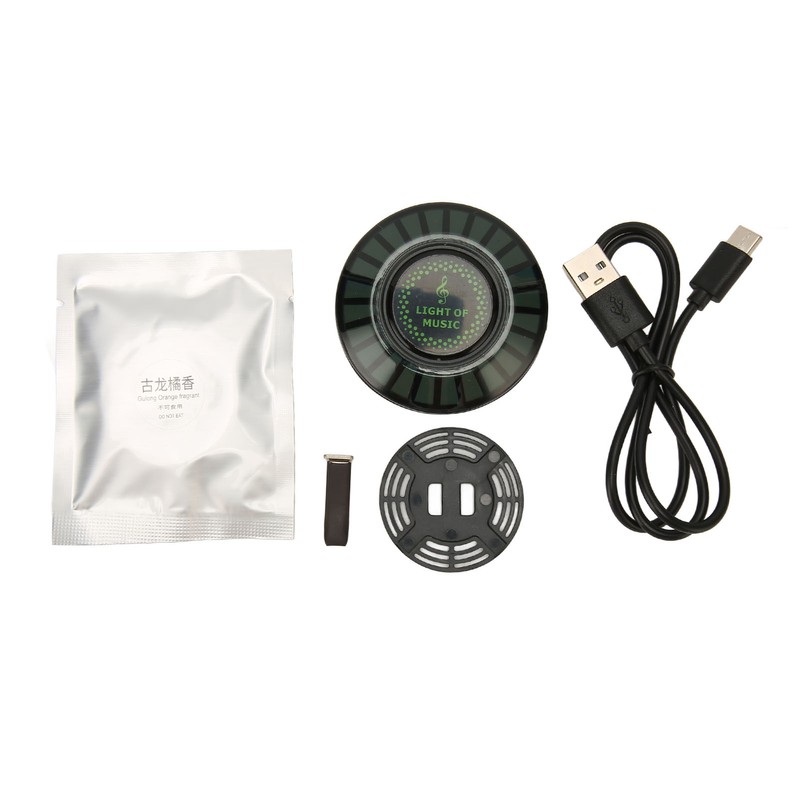 RGB Sound Pickup Light Round Colorful with Fragrance Aroma Diffuser