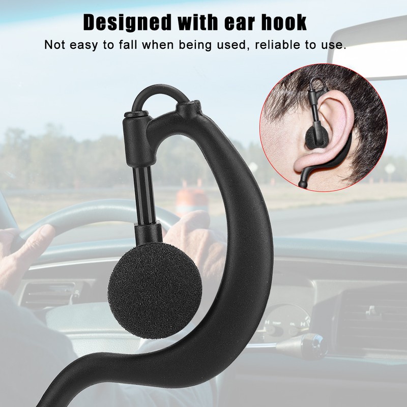 Ear Hook Earphone Earpiece Waterproof Two Way Radio Headset for