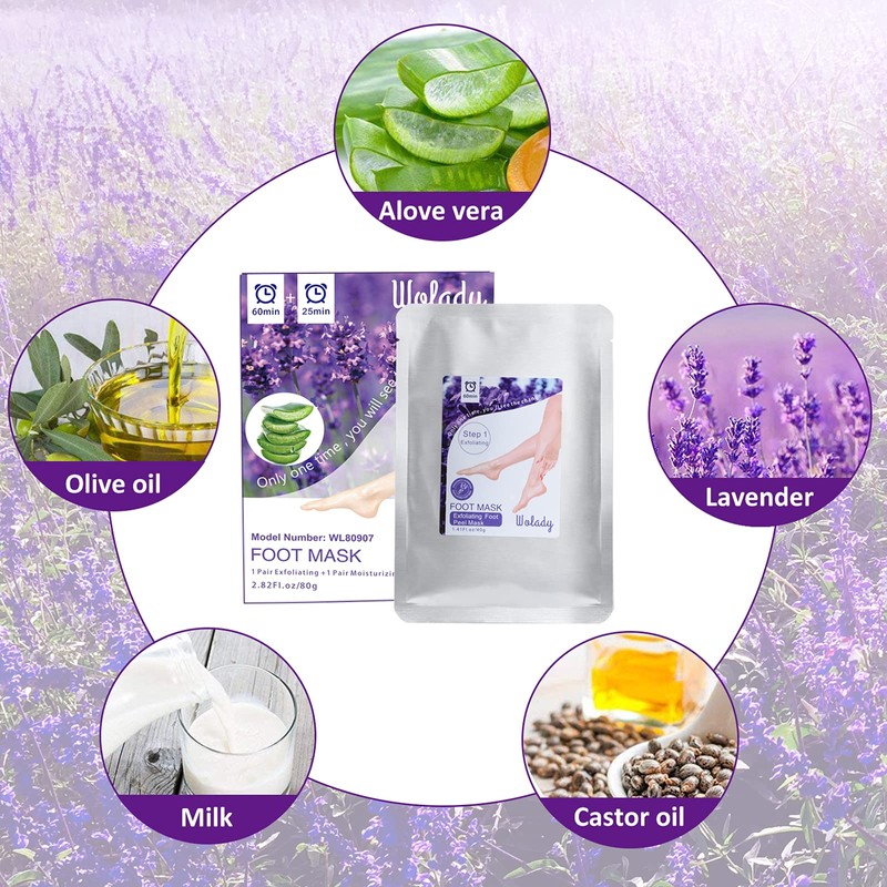 Foot Peeling Mask, Foot Masks / Exfoliating Socks for Calluses,