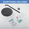MEDIOMI Solid Metal Large Rain Shower Head, Round High Flow