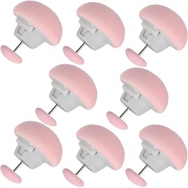 MAEXUS Duvet Clips, Sheet Clips, Set of 8, Fastening Pins for Comforter, Anti-slip Pins, Comforter Clips, Duvet Clips, Mushroom Shape, Prevents Sheet Slips (Pink)