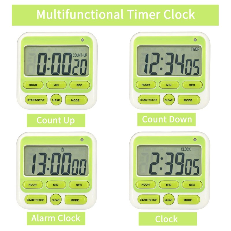 Tuffinix Digital Kitchen Countdown Timer - 24 Hours Large Display