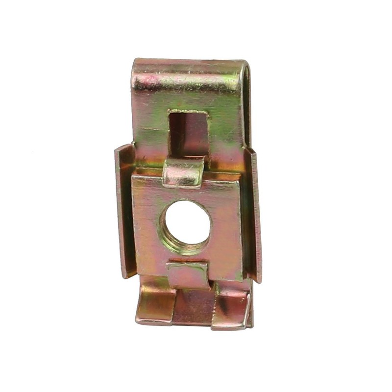 Sourcingmap 20pcs Speed Fastener U Nut Clip Zinc Plated Brass