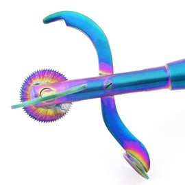 MuskalMed Multi Rainbow Color Ring Cutter Tool and Band Remover, Stainless Steel Metal Cutting Blade and Finger Guard Protection, Emergency, Police, EMT, Fire Rescue, and Jeweler Device