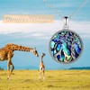YAFEINI Giraffe Jewellery Gifts 925 Sterling Silver Abalone Shell Giraffe