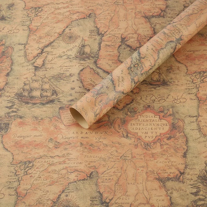 Vintage Kraft Gift Wrapping Paper for Birthdays and Holidays –