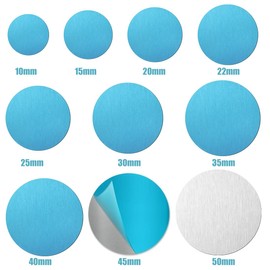 ZOWEXIQ 10 Stück Kleber Metallplatte, Metallplatte Metallplättchen Selbstklebend, Metallplättchen Selbstklebend Set für Magnet Kfz Handyhalter, Metall Platte mit Klebefolie für Auto Zubehör