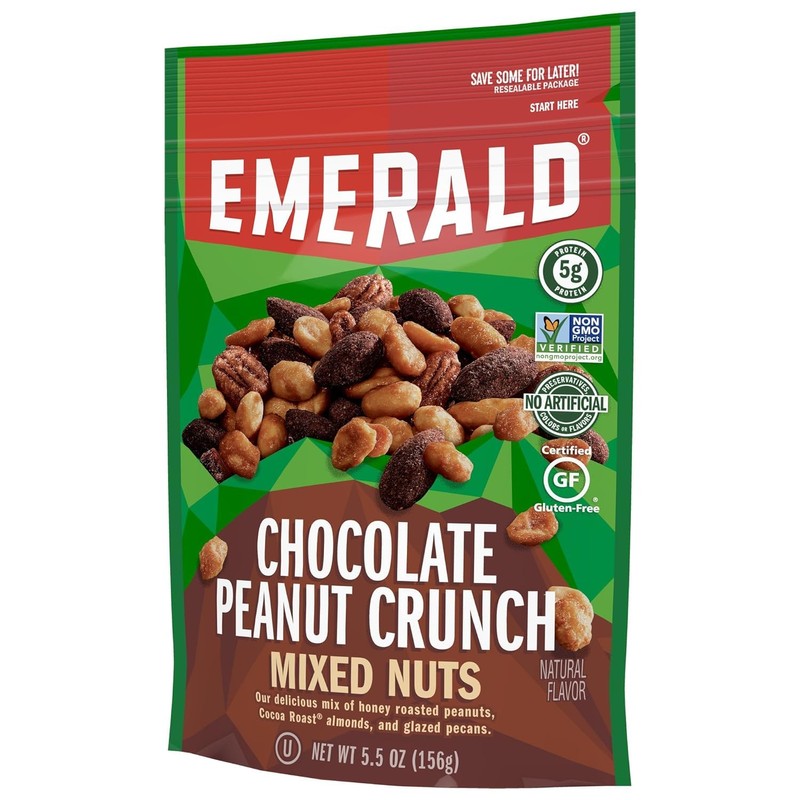 Emerald Nuts, Chocolate Peanut Crunch Mixed Nut Variation (5.5 Ounce