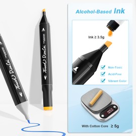 168 Colors Alcohol Markers,Fine & Chisel Tip Markers for Adult,Coloring Markers for Drawing Painting Outlining Sketching Artists Outdoor Marking