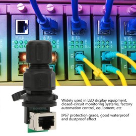 RJ45 90° RJ45 Connector 8 Pin Bridge Waterproof Connector