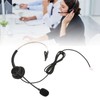 Telephone Headset Single Ear, Professional Noise Canceling Adjustable Wired Phone