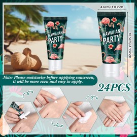 Dansib 12 Pcs Mini Sunscreen Bulk for Summer SPF 30 Water Resistant Sunscreen Lotion Bulk for Thank You Gifts Wedding Bridal Shower Favors Travel for Wedding Party (Flamingo)