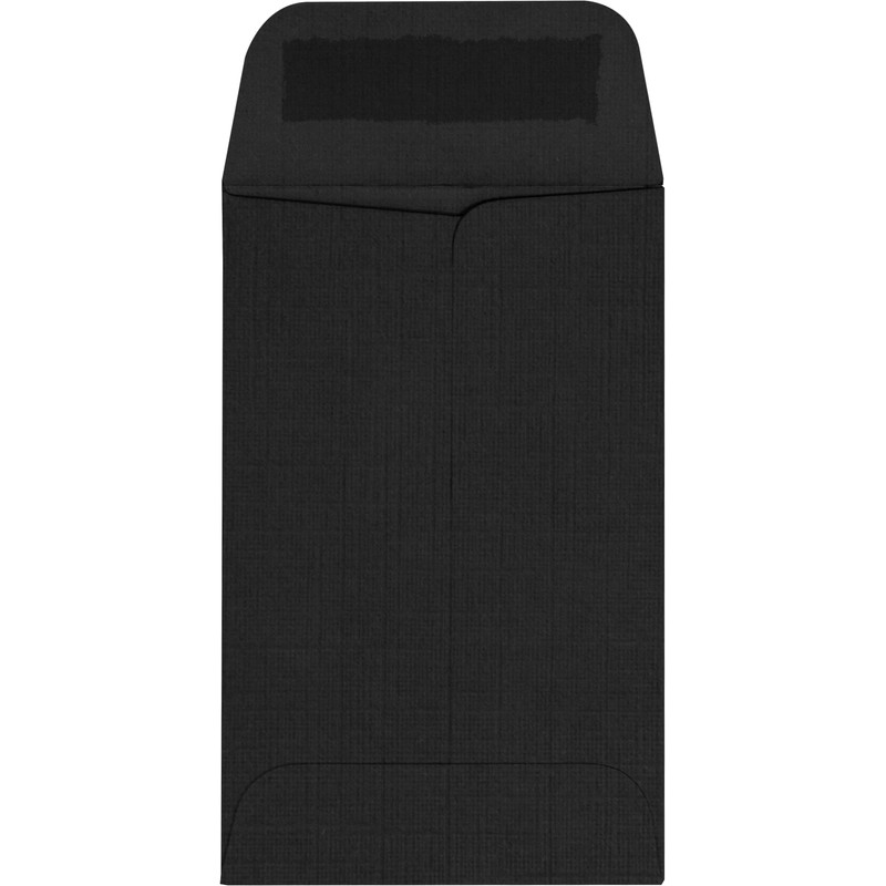 LUXPaper #1 Coin Envelopes in 80 lb. Black Linen, Envelopes