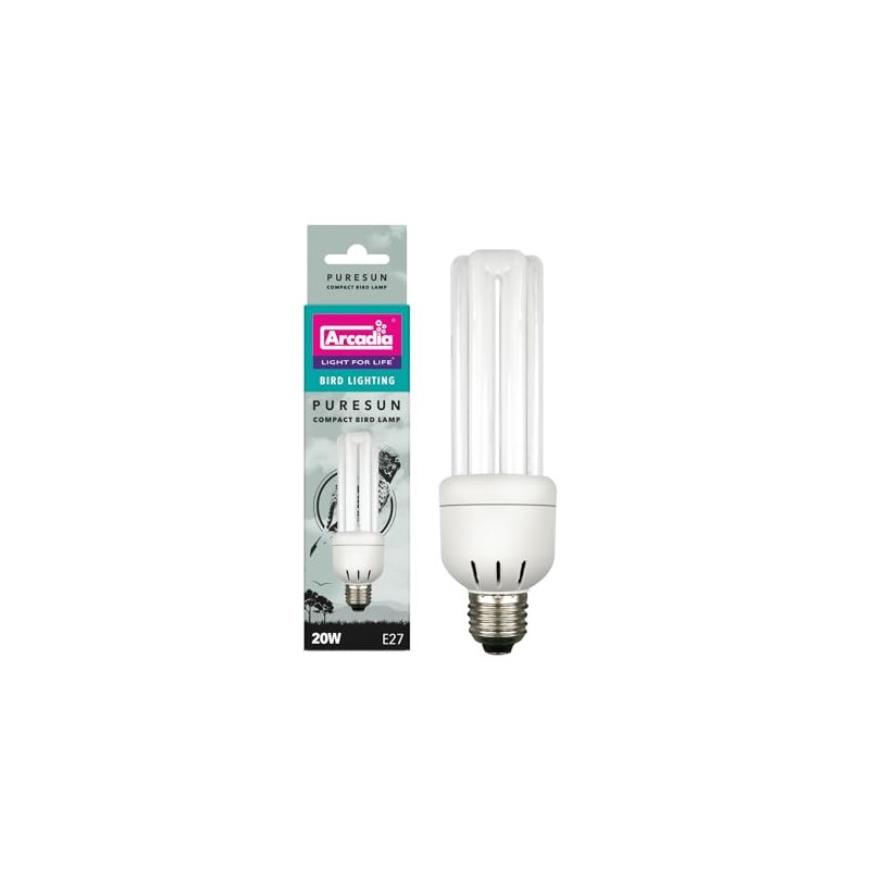 Arcadia Puresun Replacement Compact Bird Lamp-20 Watt