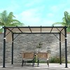 Outsunny 2 PCS 4 x 16ft Pergola Canopy Replacement, UV