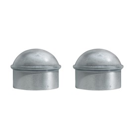 VIVIDA 1-3/8" Fence Post Caps, Chain Link Post Caps, Galvanized Steel, for 1-3/8" OD Pipe, Chain Link Fence Parts, 2 PCS