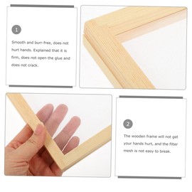 Mould and Deckle 2pcs Paper Frame Papermaking Mould Frame DIY Paper Package Paper Making Mold Hand Mold Tools for Wood Crafts Wood Paper Frame Educational Science Frame Screen