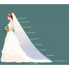 Venus Bridal LLC 2T 2 Tier Plain Cut Edge Veil