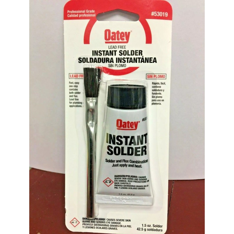 Oatey Lead Free Instant Solder Kit with Flux Brush 1.5