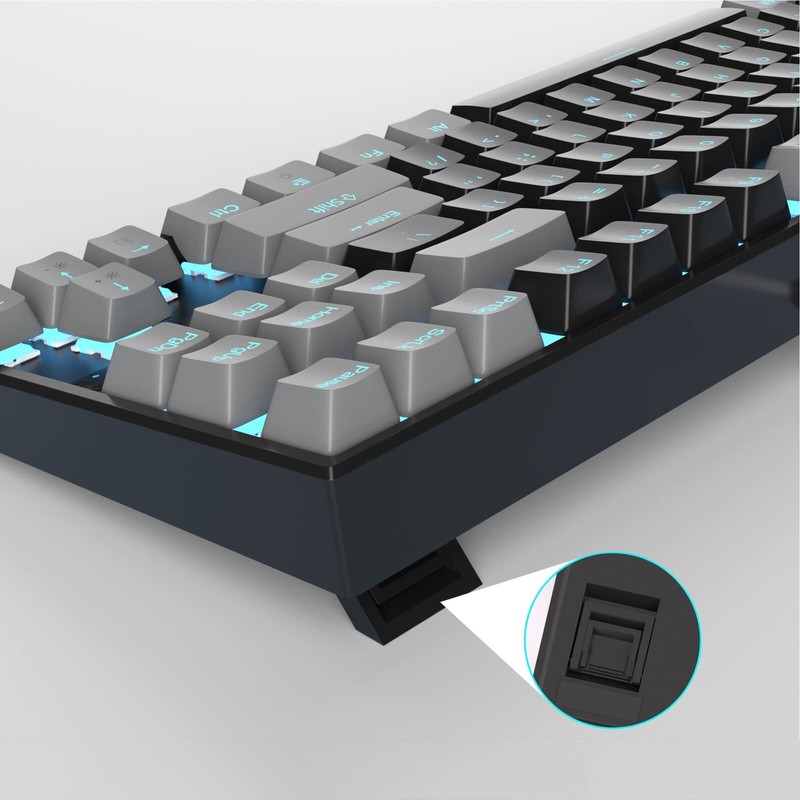 MageGee 75% Mechanical Gaming Keyboard with Red Switch, LED Blue