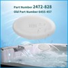 XQK 2472-828 Oval Gray Snap-in Spa Pillow for J-200 J-100