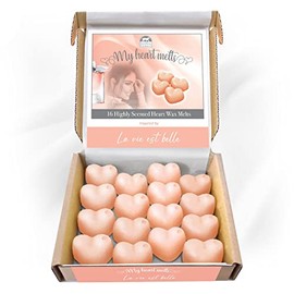 Le Vie Est Belle Wax Melts: 16 Heart Shaped Melts in a Presentation Gift Box