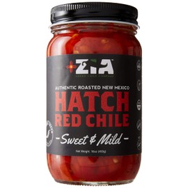 Original New Mexico Hatch Red Chile By Zia Green Chile Company - Delicious Flame-Roasted, Peeled & Diced Southwestern Certified Red Peppers For Salsas, Stews & More, Vegan & Gluten-Free - 16oz