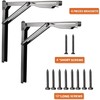 Ultrawall Folding Shelf Brackets, Heavy Duty Collapsible Shelf Bracket, 18