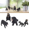 5pcs Black Bear Figure Toys Realistic Wild Animals Bear Action
