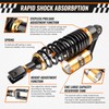 GZYF Motorcycle Shock Absorbers, Pair 340mm Rear Air Suspension Replacement
