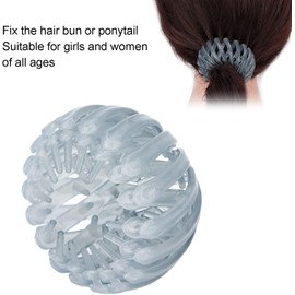 Pinzas para el Cabello con Forma de Nido de Pájaro, Pinzas para el Cabello para Mujeres Y Niñas, Elegante Y Expandible, Soporte para de Caballo, Accesorios para el Cabello,(Ceniza de gelatina)