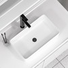 Rectangular Vessel Sink - Fulorni 24"x14" Bathroom Vessel Sink Large
