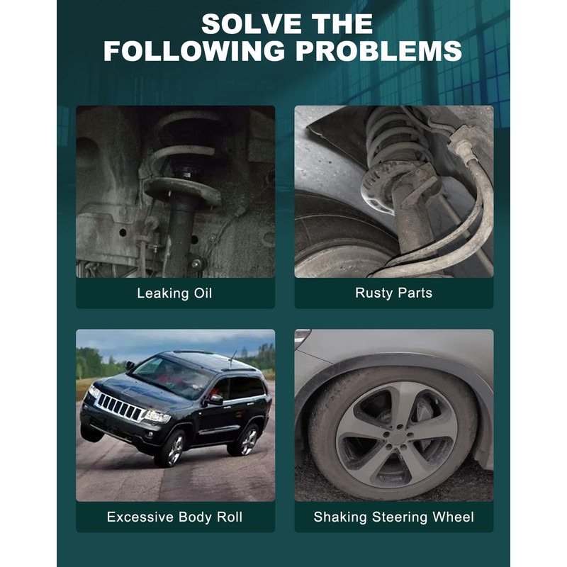 AUTOMUTO Strut Spring Assembly Front Struts Shock Absorber Fit for