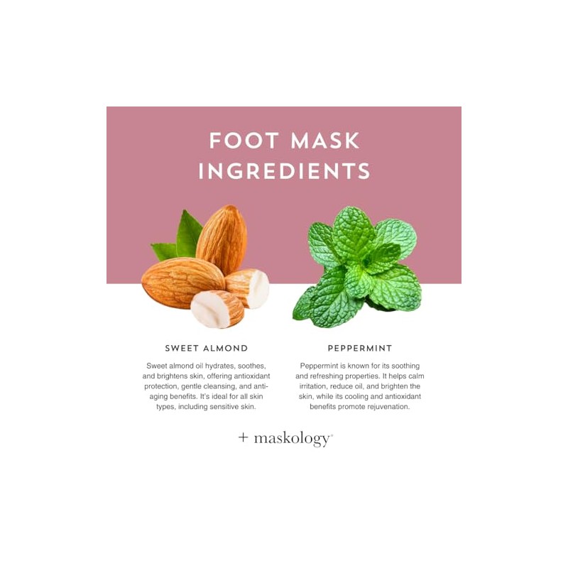 Maskology Foot Mask Professional Foot Bootie 1 Pair