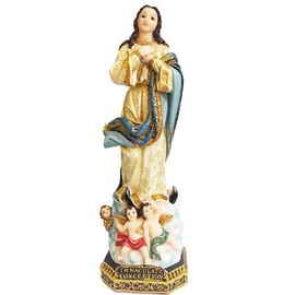 12" Immaculate Conception Statue Angels Around Saint Mary Statue Estatua Sculpture Santo Figurine 1589