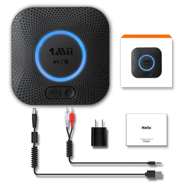 1Mii Receptor Bluetooth 5.1 HiFi, Adaptador Audio Bluetooth Inalámbrico para