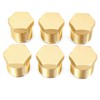GASHER Brass 1/4" NPT Male Outer Hex Thread Socket Pipe